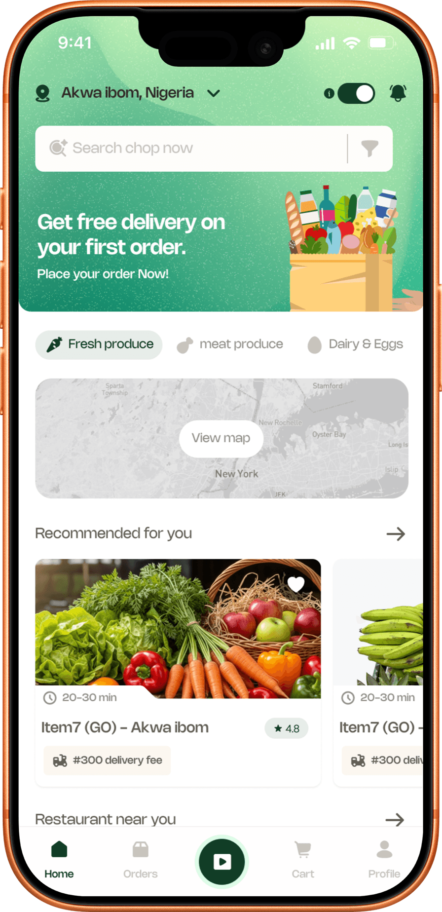 grocery mobile screenshot