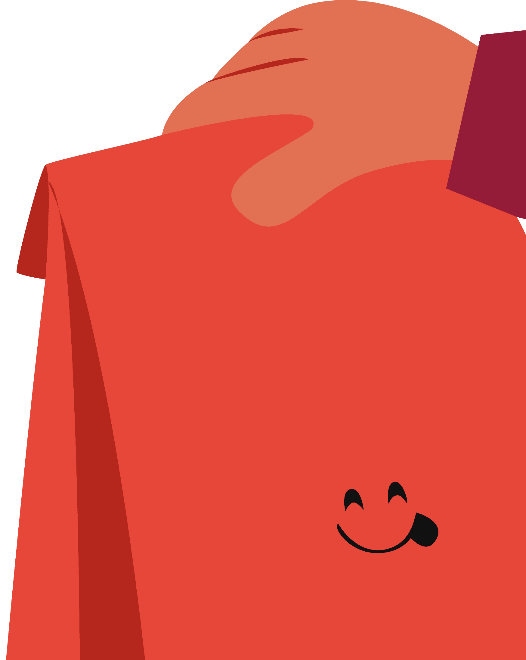 illustration of person handing package